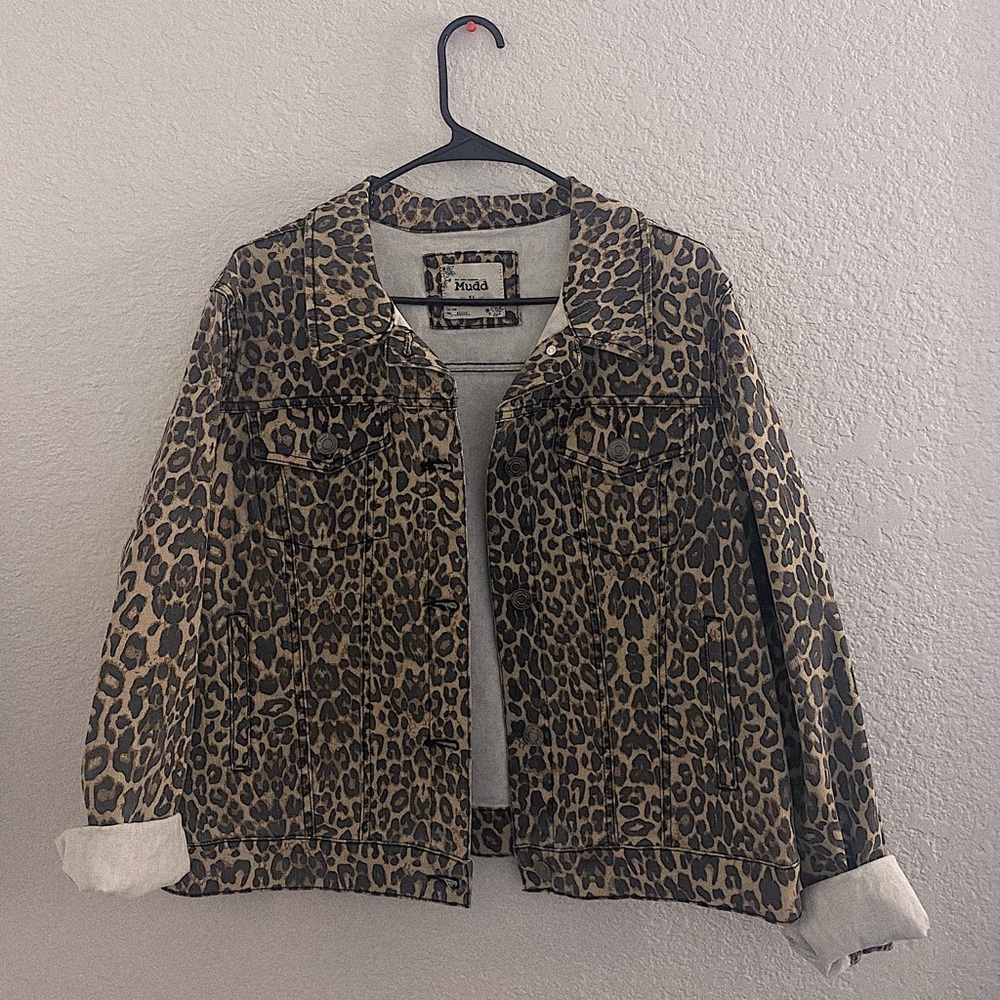 Leopard Denim Jacket